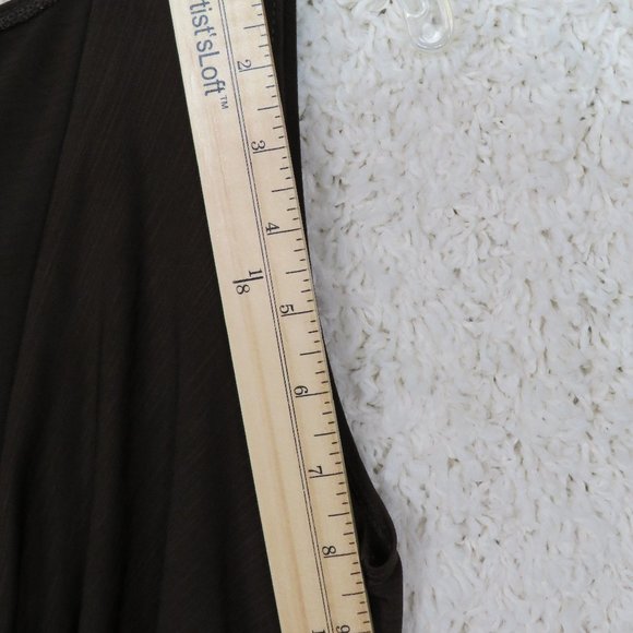 B-Wear* Women's Low Draped Cowl Neck Sleeveless Blouse Size Medium~ Made in USA - Picture 7 of 9